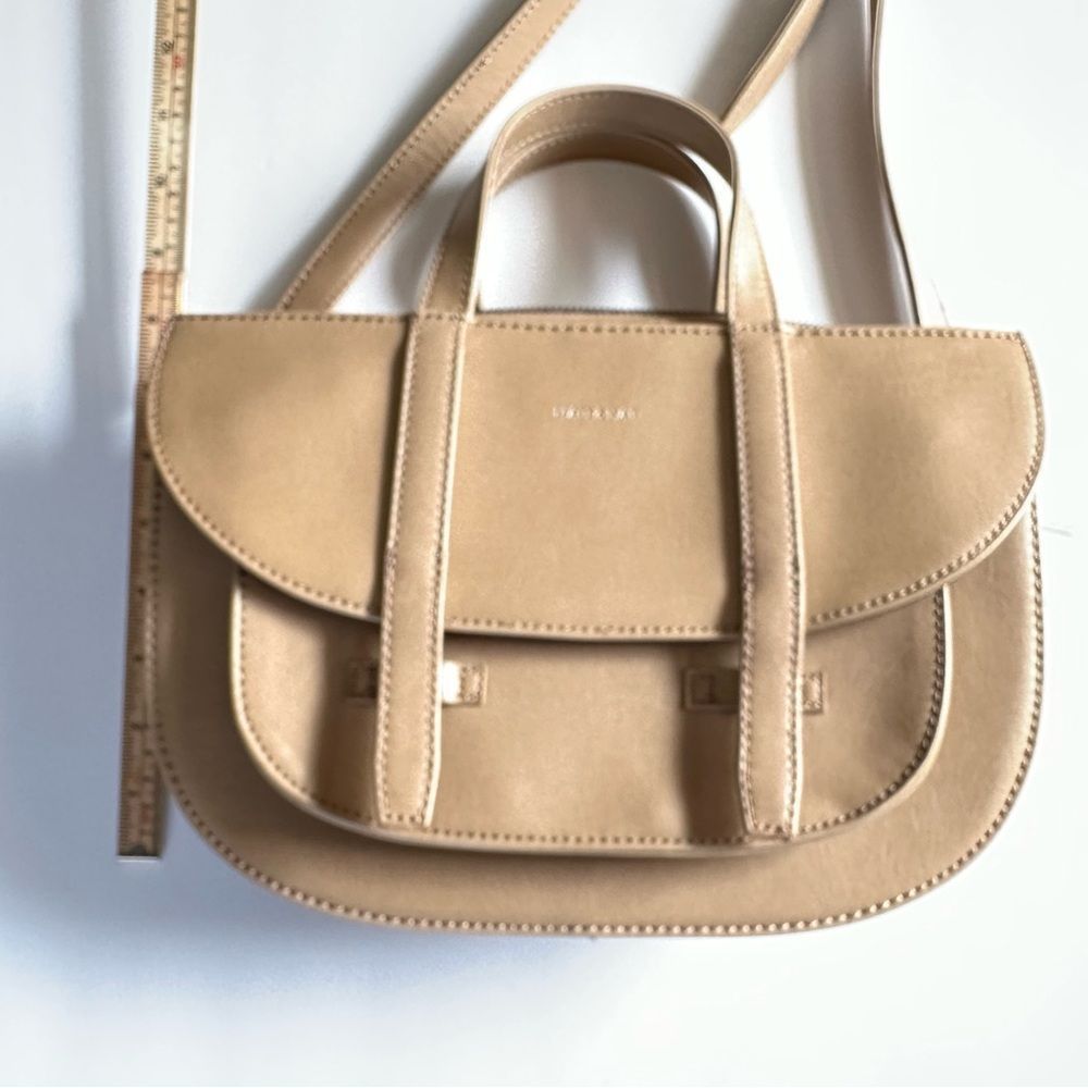 Matt & Nat vegan satchel crossbody purse in tan/taupe